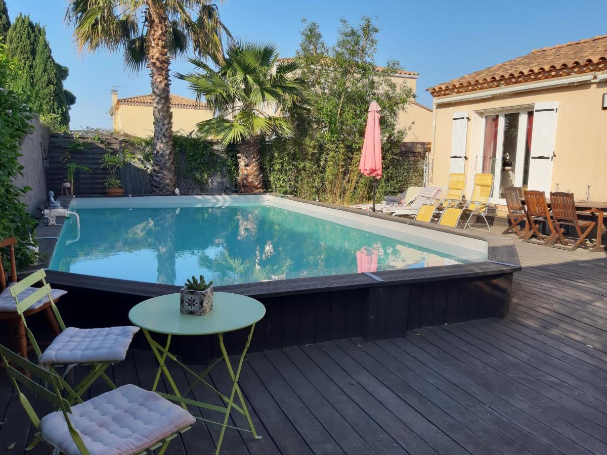 Chambres Calmes Dans Villa Perols Pret Parc Expo Arena 1Km Aeroport 3Km Gare Tgv 4Km Plages 5Km Carnon Palavas Exterior foto